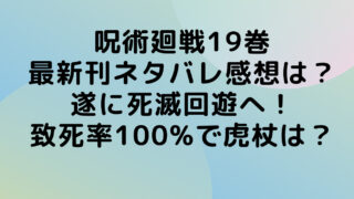 呪術廻戦　ネタバレ　感想